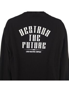 Loser Machine Company T Shirt Mens Size XL Black Destroy The Future LMC
